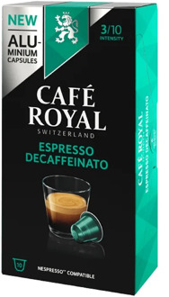 Espresso Decaffeinated, coffee Royal 10 compatible Nespresso aluminium capsules