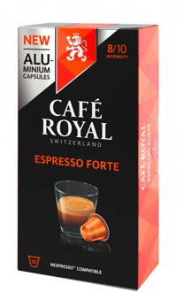 ESPRESSO FORTE, coffee Royal 10 compatible Nespresso aluminum capsules