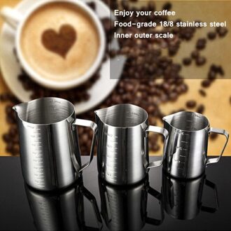 Espresso Koffie Melkopschuimer Opschuimen Werper 304 Rvs Creamer Macchiato Cappuccino Latte Art Maker Pitcher Cup 350ml