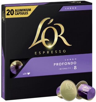Espresso Lungo Profondo koffiecups grootverpakking 20 stuks