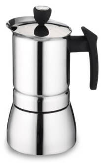 Espressomaker Italian Style - 4 Cup - 0,16L - Cafè Ole Zilver