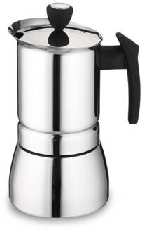 Espressomaker Italian Style - 6 Cup - 0,24L - Cafè Ole Zilver