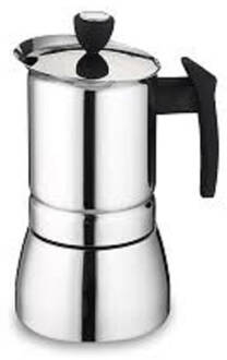 Espressomaker Italian Style - 9 Cup - Cafè Ole Zilver