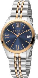 Esprit Gina Date ES1L321M0105 Dameshorloge Blauw