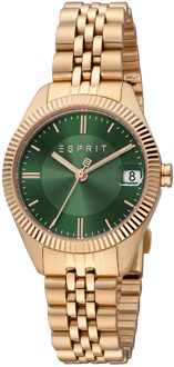 Esprit Madison Date ES1L340M0085 Dameshorloge Groen