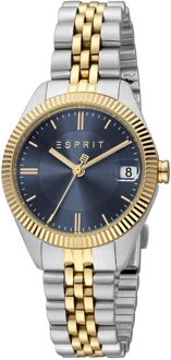 Esprit Madison Date ES1L340M0105 Dameshorloge Blauw