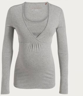 Esprit Zwangerschapsshirt Positieshirt gemêleerd grijs - XS