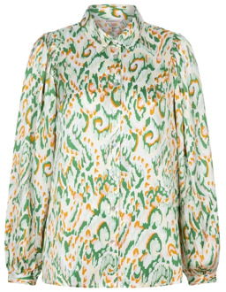 ESQUALO blouse Blouse basic Pastel Ethnic pri Sp24.14019/999 print Esqualo , Multicolor , Dames - 2Xl,Xl,L,M,3Xl