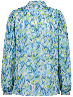 ESQUALO Blouse sp24-14015 print Veelkleurig - 44