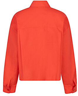 ESQUALO Blouse sp26-10016 chili red Rood - 42