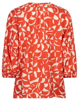 ESQUALO Blouse sp26-14003 print Veelkleurig - 42