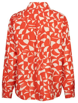 ESQUALO Blouse sp26-14004 print Veelkleurig - 44