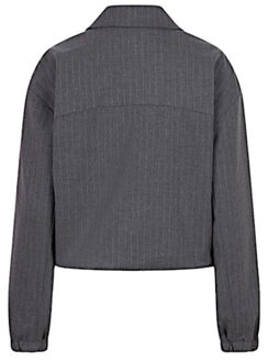 ESQUALO Bomber f25-10546 grey melange pinstipe Grijs - 36