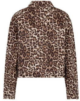 ESQUALO Jasje leopard sp26-12000 print - maat 44 Veelkleurig