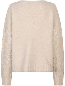 ESQUALO Sweater f24-18504 biscuit - maat XXL Beige