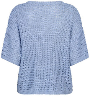 ESQUALO Sweater sp26-02036 pacific blue Blauw - L