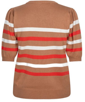 ESQUALO Sweater sp26-07010 cappuccino - maat M Veelkleurig