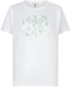 ESQUALO T-shirt sp24-05019 offwhite/green Print / Multi - XXL