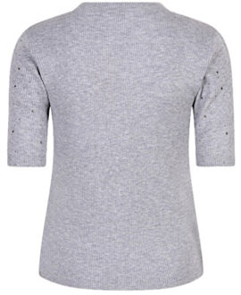 ESQUALO Top f25-02521 light grey melange Grijs