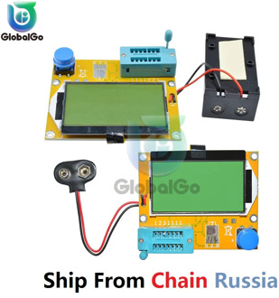 ESR Meter Mega328 Transistor Tester Digital V2.68 ESR-T4 Diode Triode Capacitance MOS/PNP/NPN LCR 12864 LCD Screen Tester