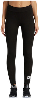 ESS Logo Legging Dames - Cotton Black - Maat S