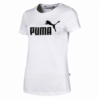 ESS Logo Tee Shirt Dames - Puma White - Maat S