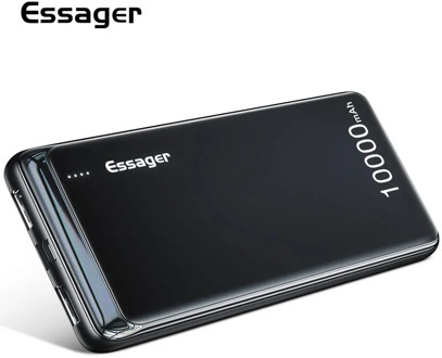 Essager 10000mAh Power Bank Slim USB 10000 mAh Powerbank Portable External Battery Charger Pack For iPhone Xiaomi Mi 9 PoverBank