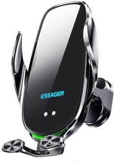 ESSAGER 15W Smart Car Draadloze Oplader Voertuig Telefoon Mount Charger Air Vent telefoonhouder met Ambient Light