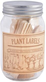 Esschert Design 40 Houten plantenlabels Bruin