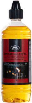 Esschert Design Bio lampenolie citronella - 750 ml - citrusgeur - fakkelolie - olie citroen