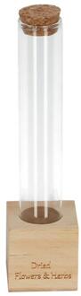 Esschert Design Bloemen en kruiden reageerbuis transparant