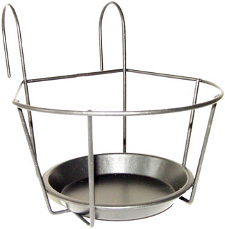 Esschert Design Bloempot - metaal - balkon hanger potten - 18 cm