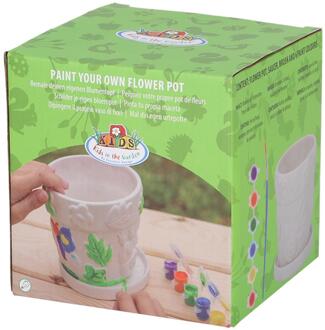 Esschert Design Bloempot schilderen wit