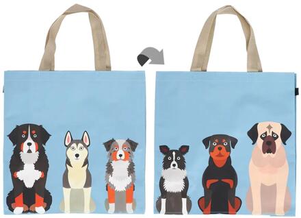 Esschert Design Boodschappentas honden blauw
