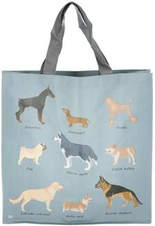 Esschert Design Boodschappentas honden grijs