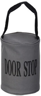 Esschert Design Canvas deurstopper grijs - met handvat - 16 x 12.5 cm - 2.4 kg