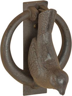 Esschert Design Deurklopper vogel - gietijzer - L11 cm - vintage - deurbel