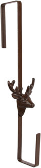 Esschert Design Deurkranshanger - Hert - gietijzer - L35 cm - kerstkrans