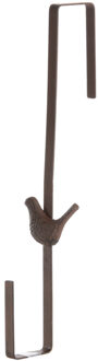 Esschert Design Deurkranshanger - Vogel - gietijzer - L35 cm - kerstkrans