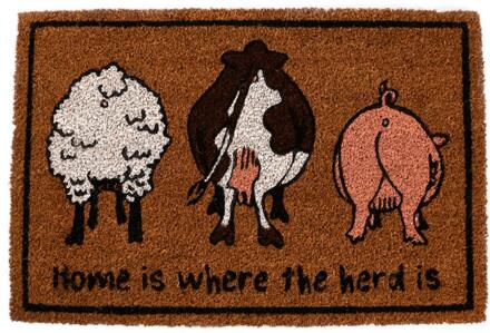 Esschert Design Deurmat kokos 60x40cm bruin