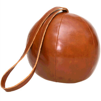 Esschert Design Deurstopper leer - 16 x 14 cm - 1200 gram - Bruin