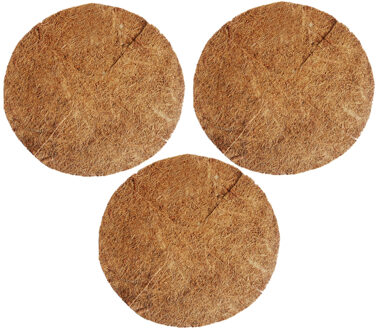 Esschert Design Esschert Desig Inlegvel - 3x stuks - kokos - voor hanging basket - 25 cm - kokosinleggers