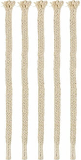 Esschert Design Fakkellonten - 5x stuks - 20 cm - lontjes voor fakkels Multi