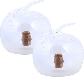 Esschert Design fruitvliegenval - 2x - appel - fruitvliegjes vanger - Insectenbestrijding