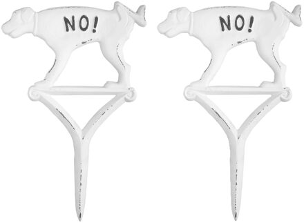 Esschert Design hondenbordje niet plassen - gietijzer - 2x1.2x32cm