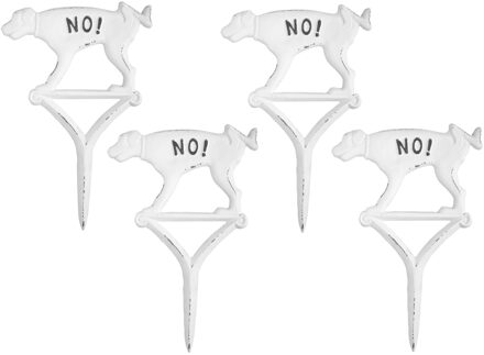 Esschert Design hondenbordje niet plassen - gietijzer - 4x1.4x32cm