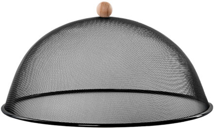 Esschert Design Luxe stevige vliegenkap/voedselkap zwart metaal 43 cm - ongedierte - vliegenkap