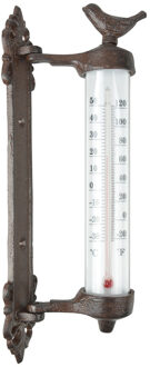 Esschert Design Muurthermometer gietijzer bruin BR20