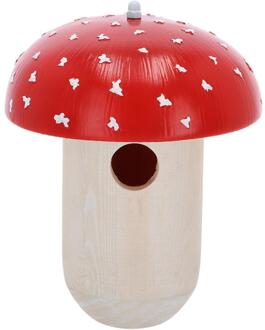 Esschert Design Nestkast vliegenzwam rood