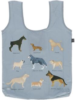 Esschert Design Opvouwbare tas hondenrassen grijs